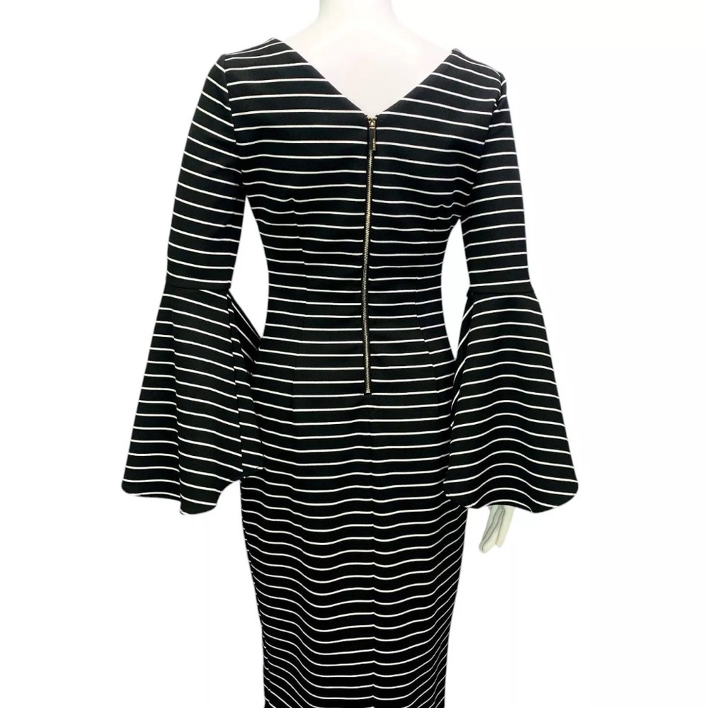 Calvin Klein Women's size 12 Bell Flared Sleeves Sheath Dress NWOT - Picture 2 of 9